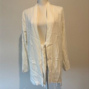 Soft Surroundings White Tie Cardigan sz Medium